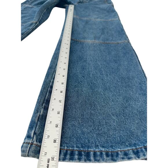 Lioness Wide Leg Seam Detail Medium Wash Blue Jeans Sz Small Australia 28x31 - Picture 8 of 12
